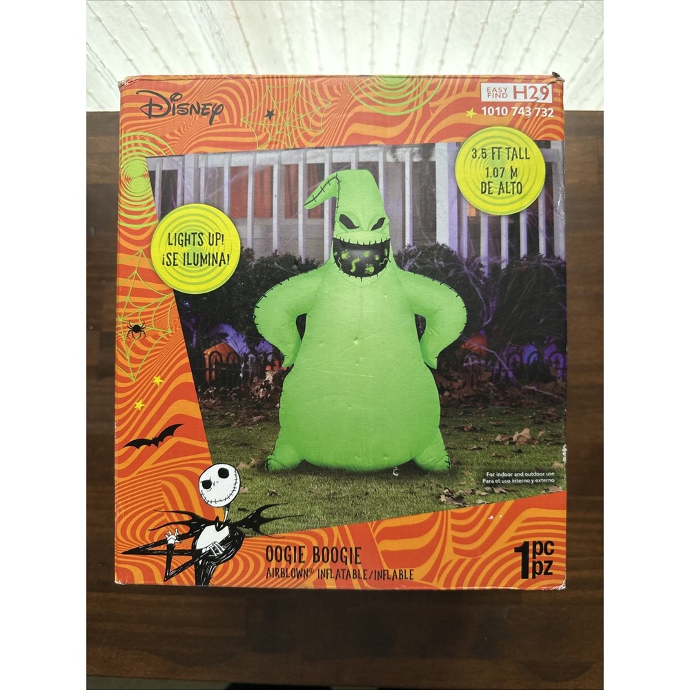 Disney Inflatable Nightmare Before Christmas Oogie Boogie 3.5 ft "BRAND NEW"